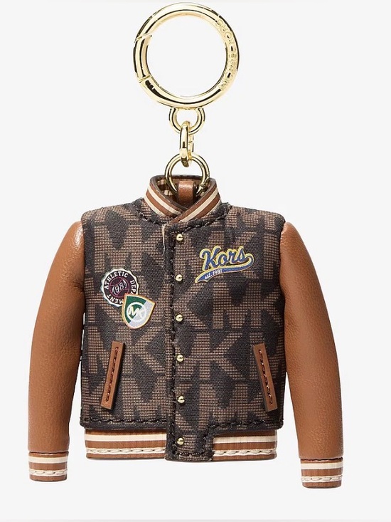 Michael Kors Accessories - MICHAEL KORS NWT Authentic Varsity Jacket Keychain/Bag Charm. Rare/Sold Out.